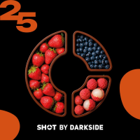 Табак для кальяна Dark Side Shot #25 Клубника Черника Личи (25 г)