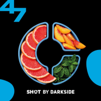 Табак для кальяна Dark Side Shot #47 Грейпфрут Персик Мята (25 г)