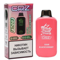 Одноразовый испаритель CRAZYVAPE Кислая Черная Смородина