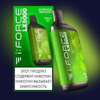 Одноразовый испаритель FORCE LX Зеленое Яблоко
